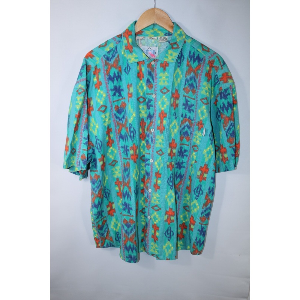 Gotcha Men's Large Multicolor Short Sleeve Vintage Shirt – Fits Like XXL